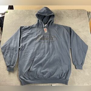 Peterbilt Logo Licensed Hoodie Sweatshirt Pocket New With Tags Steel Blue 2XL